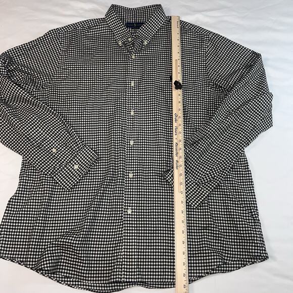 Ralph Lauren Shirt Mens Size XXL Black Gingham Check Classic Fit Button Preppy - Picture 7 of 14